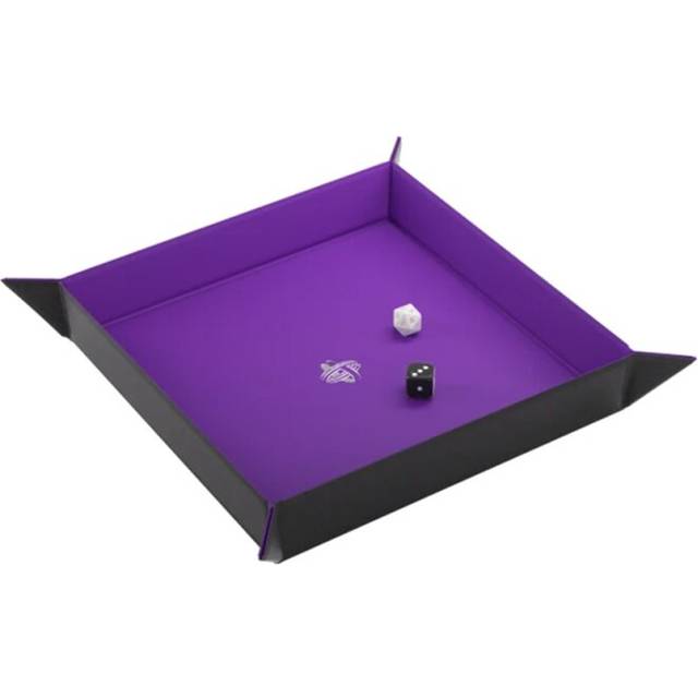 Gamegenic Magnetic Dice Tray Square: Black/Purple