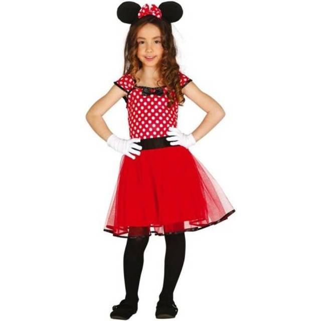 Fancy Dress Child Little Mouse - Black - 5-6 Years