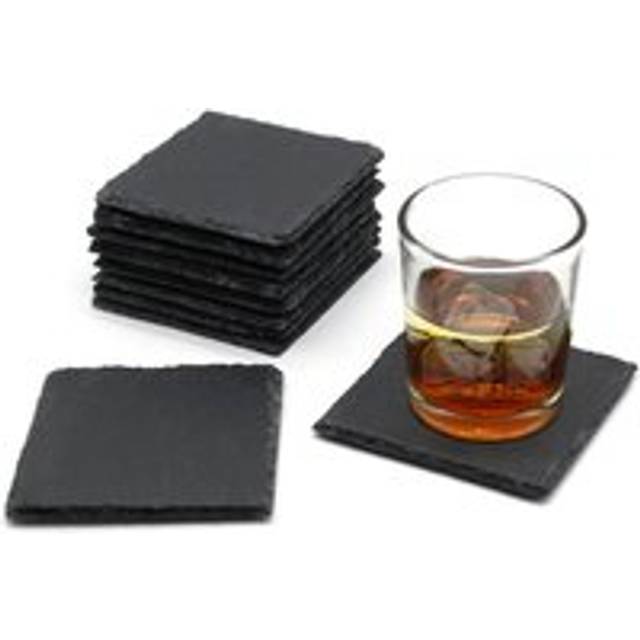 (8pcs) 10cm Slate Square Coasters Craft Engraver Bulksale