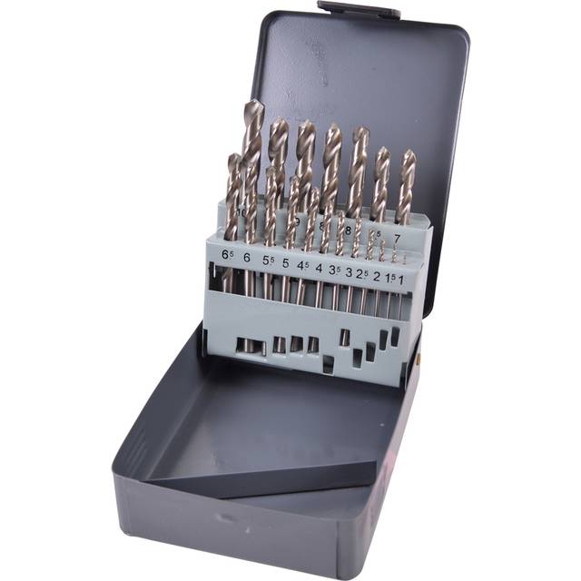 Makita 19 Piece Groundpoint HSS TiN Metal Steel Drill Bit Set 1 - 10mm