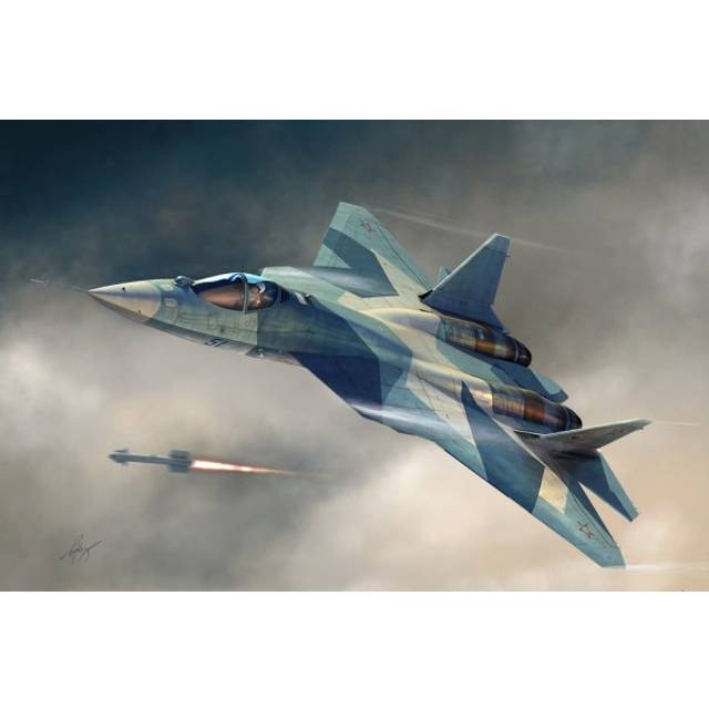 1:72 Russian T-50 Pak-fa Jet - Hbb87257 Hobbyboss 172 T50 Pakfa -  hbb87257 hobbyboss 172 russian t50 pakfa