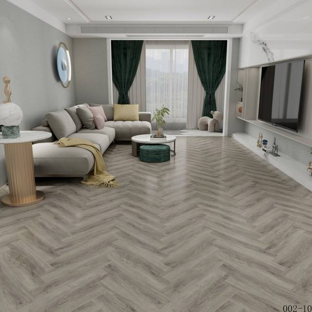 Liberty Floors Signature Grey - Lifestyle SPC Herringbone 5.5mm Rigid Core Vinyl Flooring (324720)