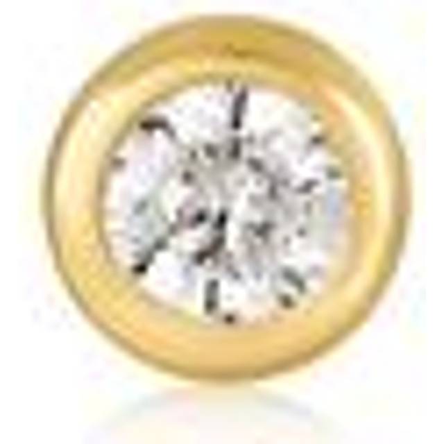 Ania Haie Sparkle Bezel Barbell Gold Single Earring - Gold,Clear - Diameter 3.3mm, Post length 7.5mm