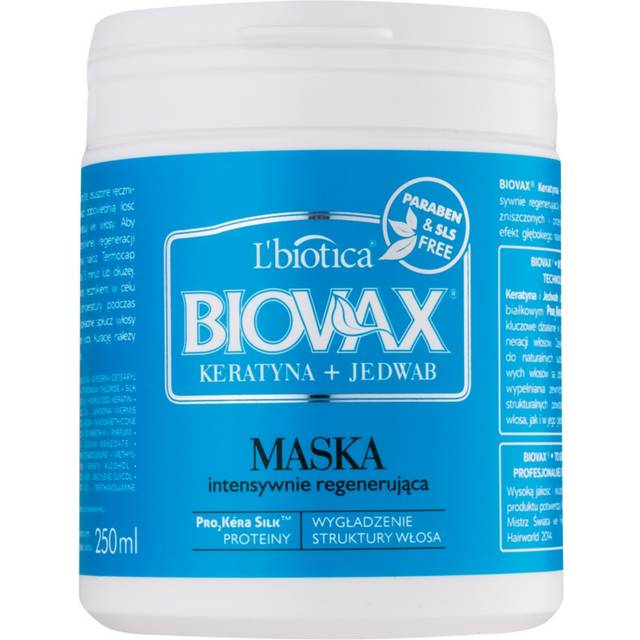 L`BIOTICA Biovax Hair Intensive Regenerating Mask Keratin + Silk 250ml
