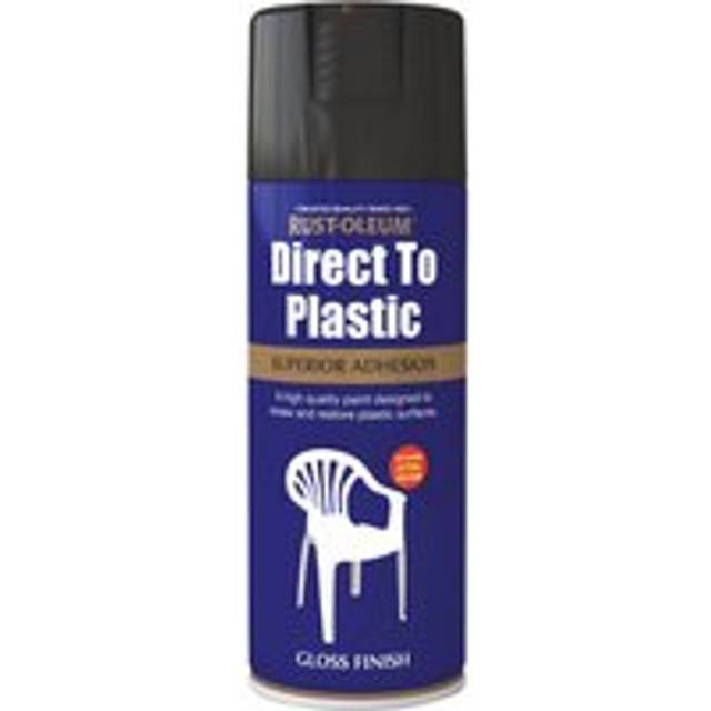 Rust-Oleum 400ml Direct to Plastic Spray Paint- Black