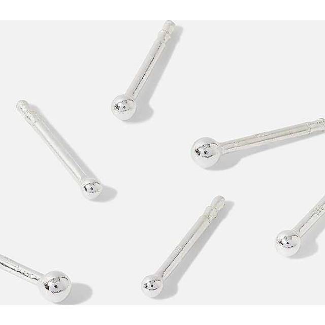 Accessorize Set of 3 Sterling Silver Ball Studs