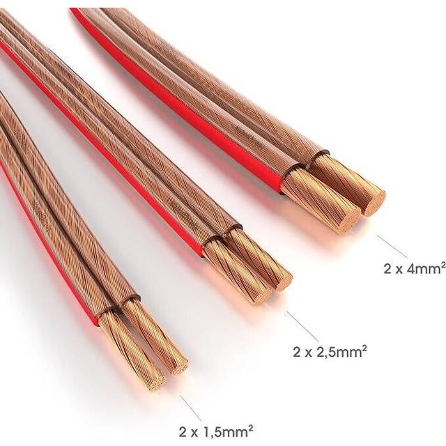 Kabeldirekt – pure copper stereo audio speaker wire & cable – made in
