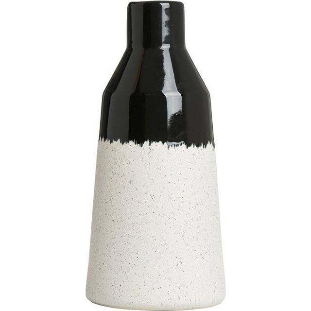 Bottle Shape Ceramic Vase, Black