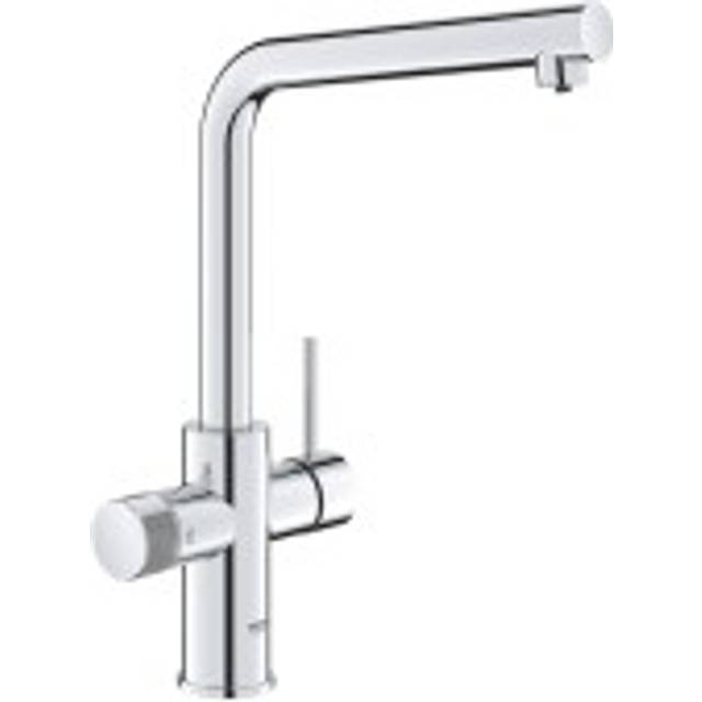 GROHE Blue Pure Minta ? Kitchen Sink Mixer Tap for Filtered Water (High L-Shaped 150? Swivel Spout, Separate Inner Water Ways, Tails 3/8 Inch, Min.