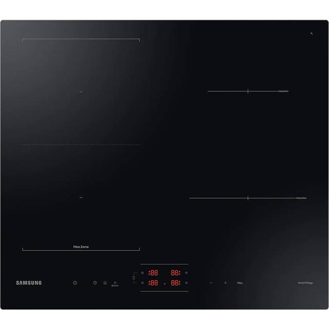 Samsung NZ8500BM, Svart, Inbyggd, Induktionshäll med zon, Glass-keramisk, 4 zone(s), 4 zone(s)