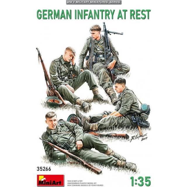 Miniart 35266 German Infantry At Rest 1:35 Figures Model Kit