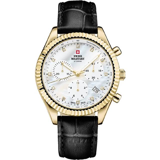 Swiss Military SM30207.07 Elegant Chronograph Ladies Watch 38mm 5ATM