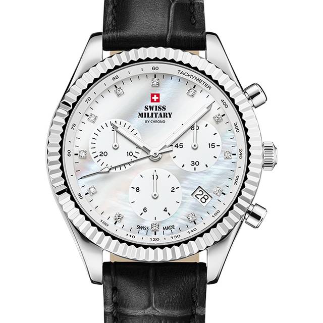 Swiss Military SM30207.05 Elegant Chronograph Ladies Watch 38mm 5ATM