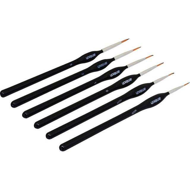 Amtech Fine Detail Art Paint Brush Set - 6 Pack