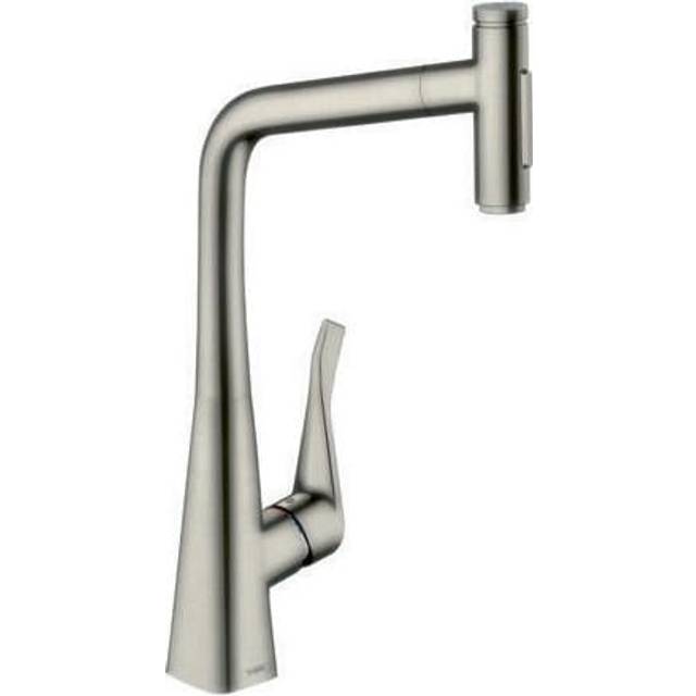 Hansgrohe Metris Select M71 Brushed Steel Pullout Kitchen Sink Tap 738
