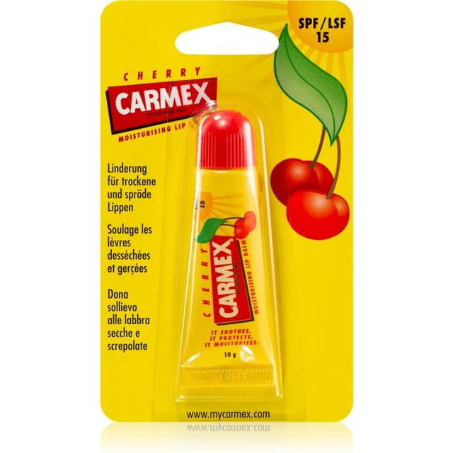 Carmex Cherry Läppbalsam i en trycktub  SPF 15 10 g