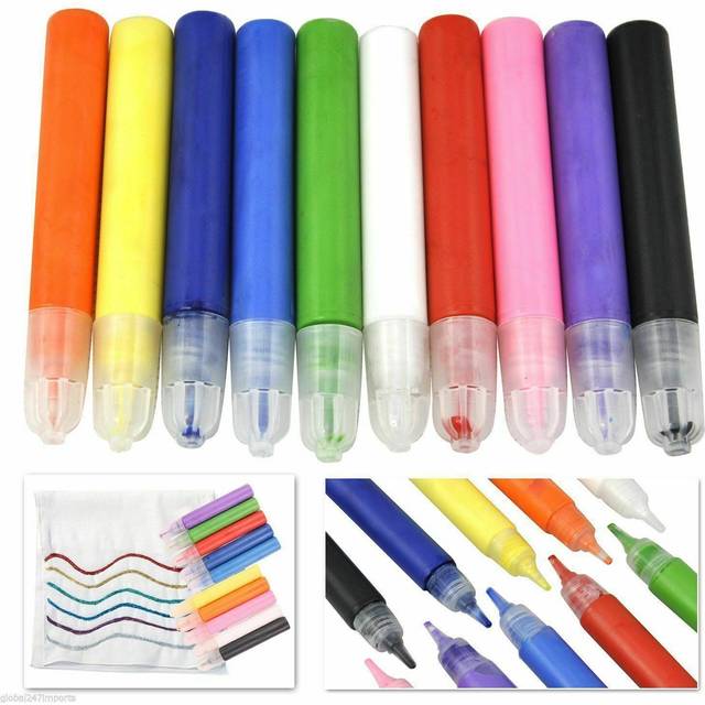 8 Fabric Paints Textile Clothes T-Shirt Permanent Colours