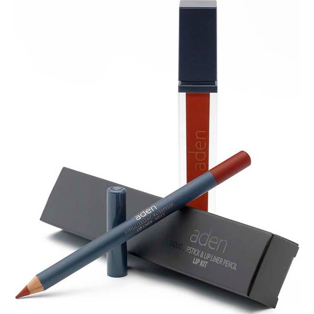 aden - 2 in 1 - Matte Liquid Lipstick & Lip Liner Set - 7ML - Non-Smudge & Quick Drying - Highly Pigmented - Long Duration with Hydration - Made in It