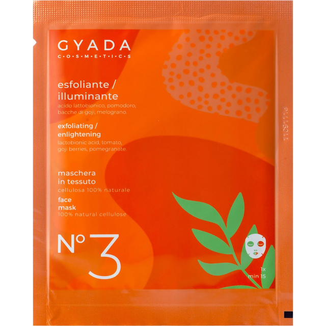 Gyada Cosmetics Illuminating Exfoliating Fabric Mask No 3 15 ml