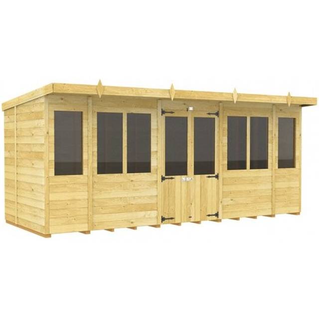 Pent Summer House 16ft x 8ft Fast & Free 2-5 Nationwide Delivery