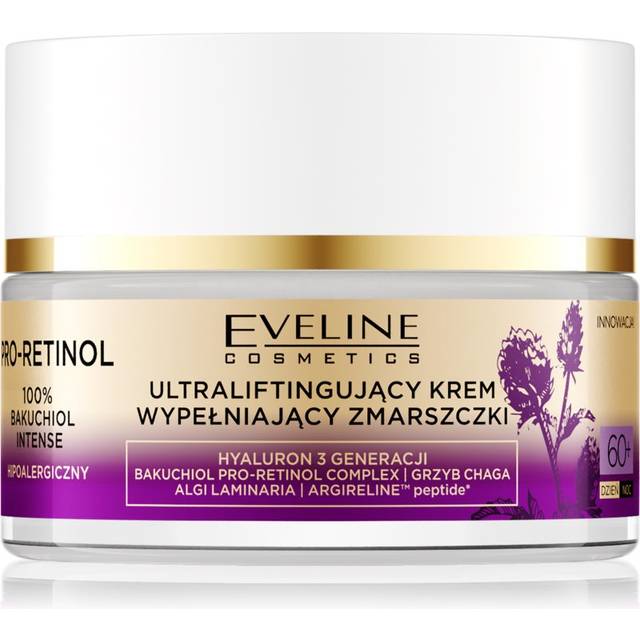 Eveline Cosmetics Pro-Retinol 100% Bakuchiol Intense Ultra-lyftande ansiktskräm 60+ 50 ml