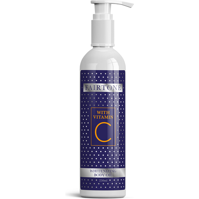 lightening body oil with vitamin c applied daily