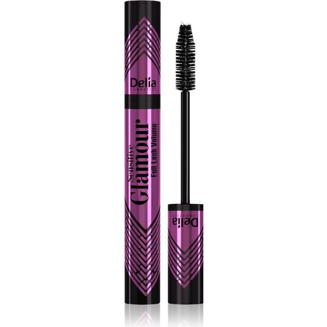 Delia Delia Cosmetics Glamour Volumengivende og længdegivende mascara til sensitive øjne Skygge Black 11 ml