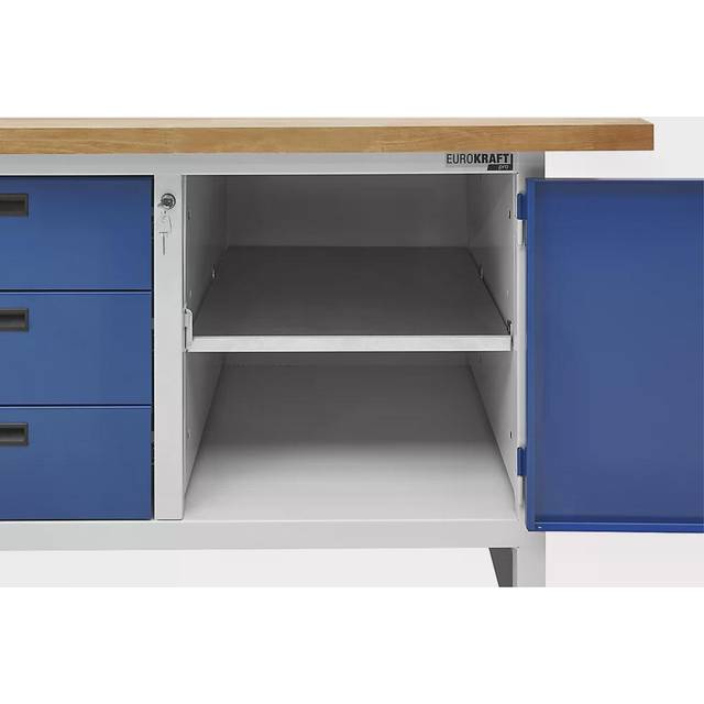 eurokraft basic for workbenches with closed sides, for workbenches with closed sides, zinc plated