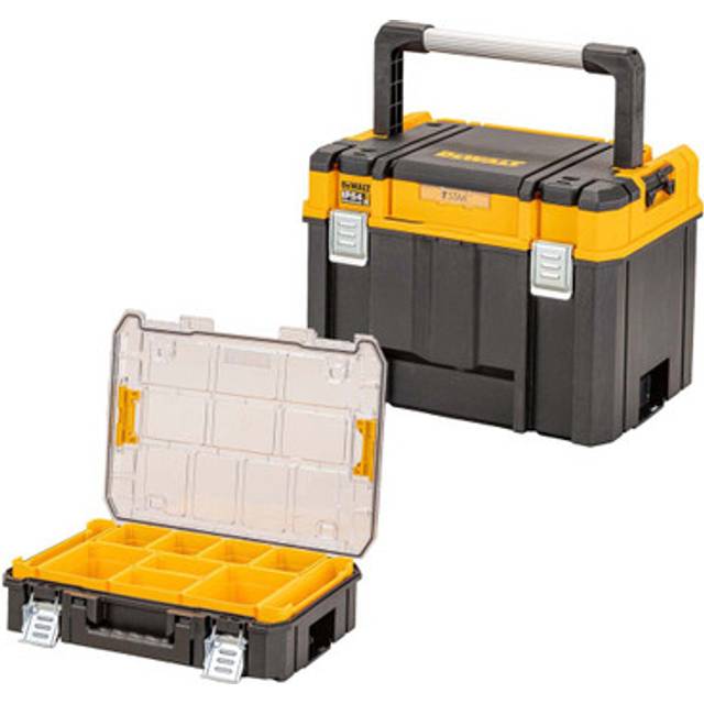 Dewalt DWST83535-1 Deep TSTAK 2.0 Organiser Storage Box + Tote Tray + Organiser