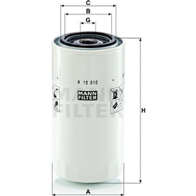 MANN-FILTER W 10 010 Filter, vevhusventilation