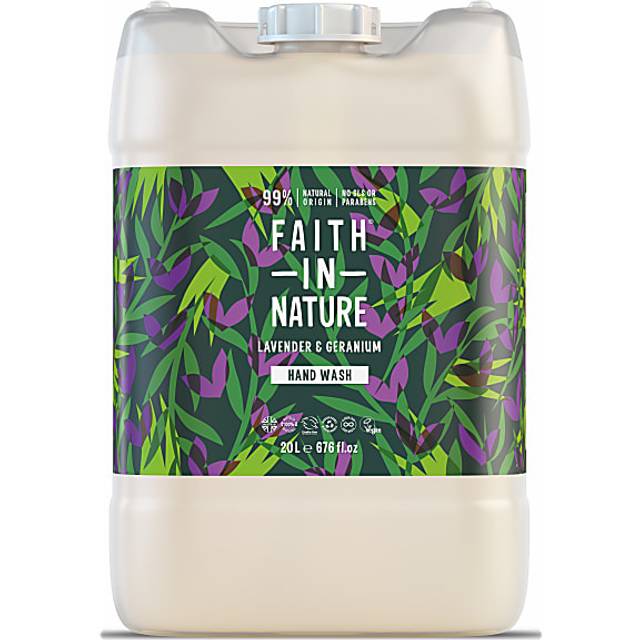 Faith in nature lavender & geranium hand wash 20 litre
