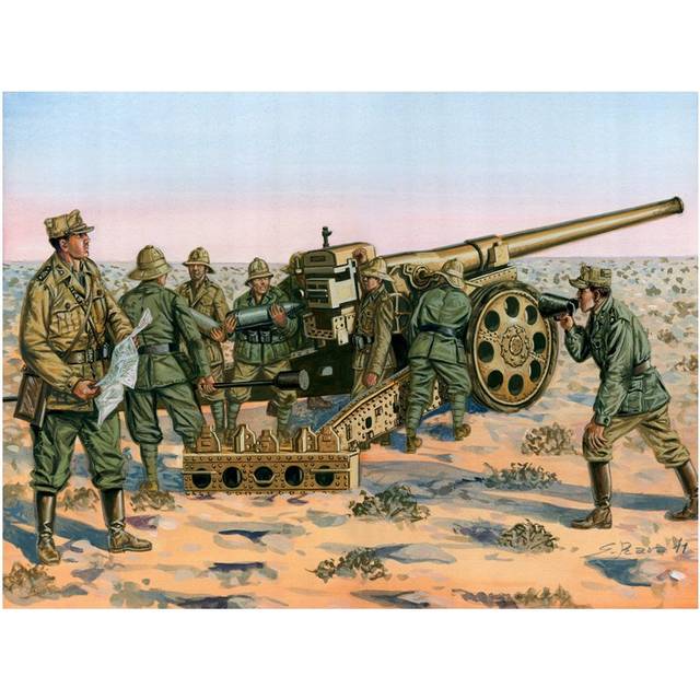 WWII- Cannone da 149/40 with Crew - SOLDIERS 1:72 - Italeri 6165