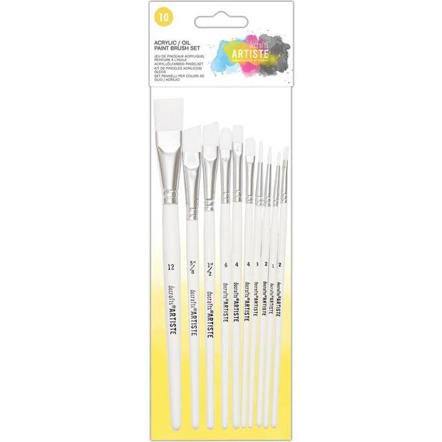 Artiste Acrylic/Oil Paint Brush Set (10pk)