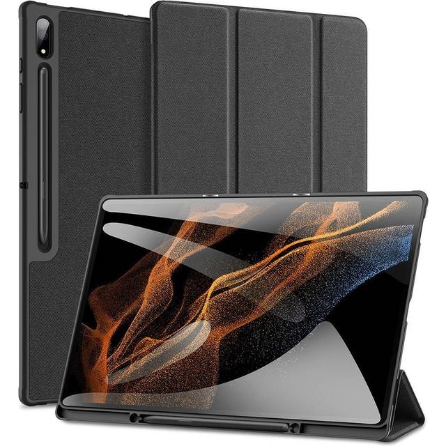 Samsung Galaxy Tab S8 Ultra DUX DUCIS DOMO Series Flip Cover m. Pen Holder - Sort