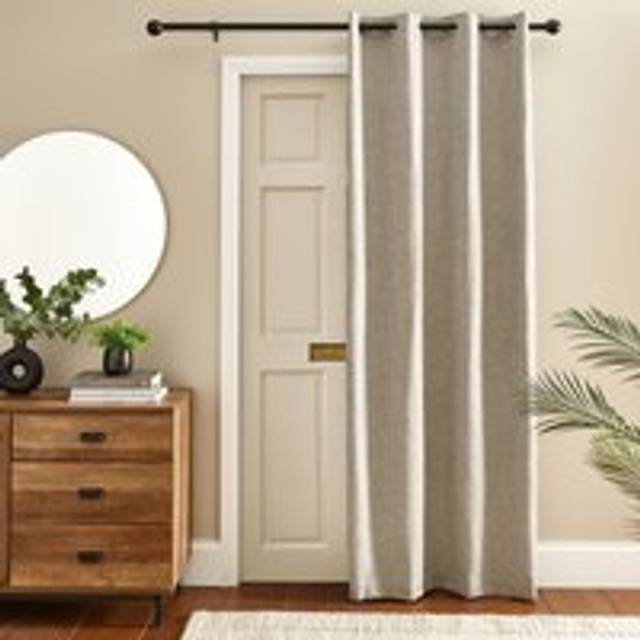 Jennings Thermal Eyelet Door Curtain - Natural