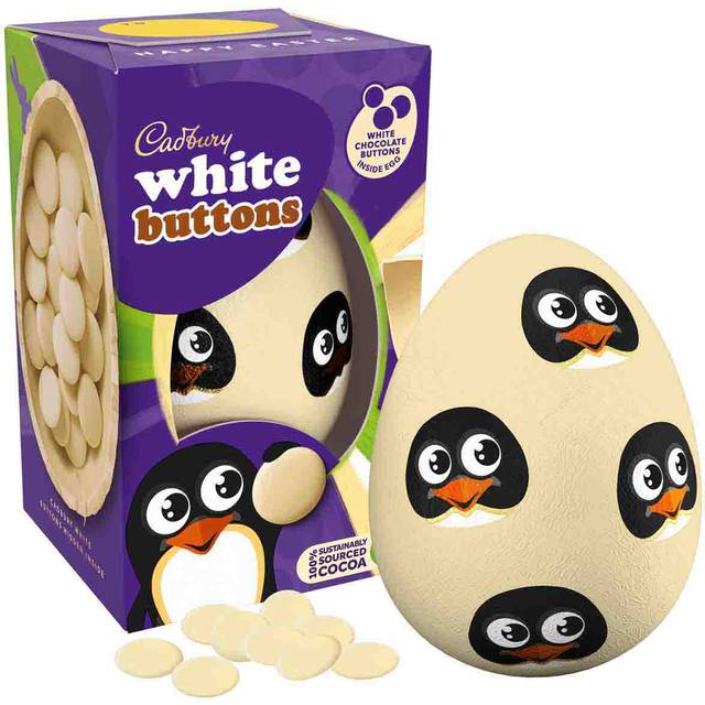Cadbury White Chocolate Buttons Egg 98g