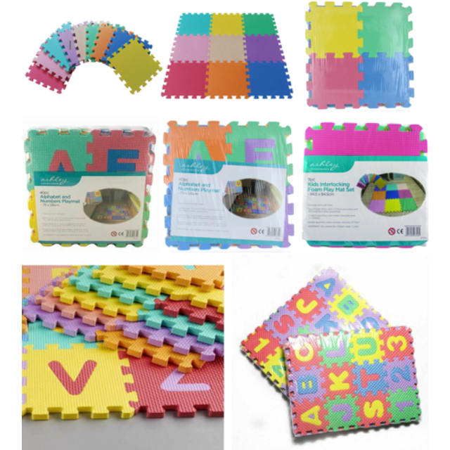 Redwood Bb-fm152 Kids Interlocking Foam Play Mat Set (9-piece) -  kids interlocking foam play mat set redwood bbfm152 9piece