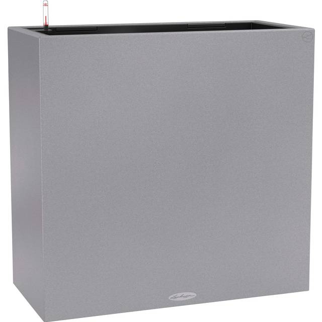 Canto Stone Wide Trough Poly Resin Floor Self-Watering Planter - Stone grey - Grey