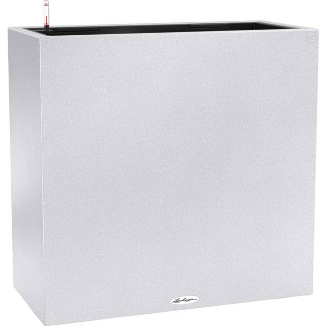 Canto Stone Wide Trough Poly Resin Floor Self-Watering Planter - Quartz white - White