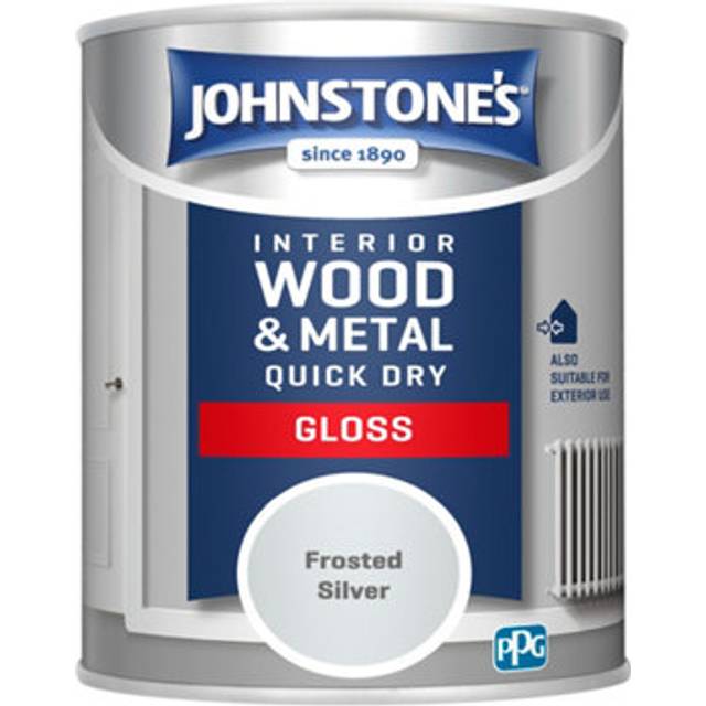 Johnstone's Interior Quick Dry Gloss Frosted Silver 750ml
