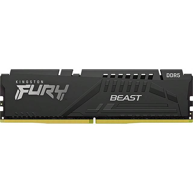Kingston Fury Beast DDR5 16GB/32GB 6000MHz RAM-minne för stationär PC Enthusiast Gaming Computer (svart) (16GB,32GB)