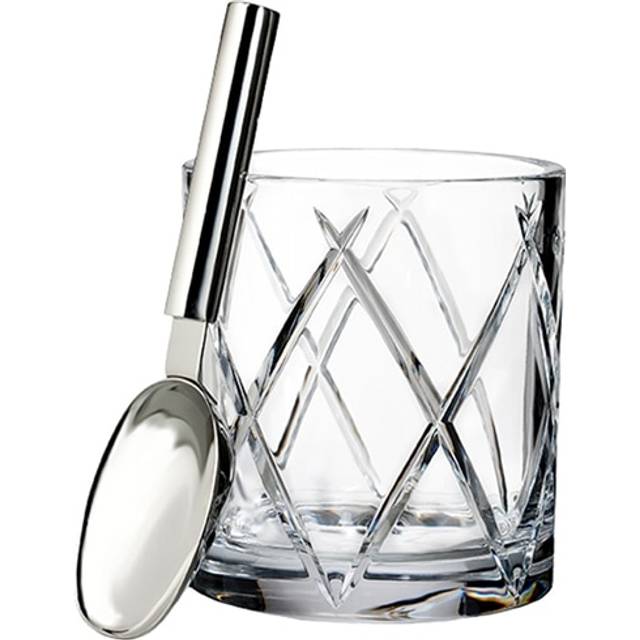 Waterford Crystal Short Stories Olann Cut Glass Ice Bucket & Spoon, Clear