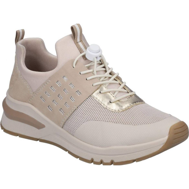 Rieker dam M6651 sneakers, Beige kombi, 39 EU