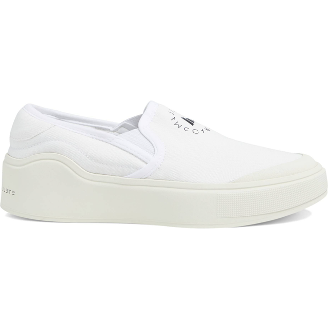 adidas Court Slip-On Shoes Footwear White/Footwear White/Core Black UK 8 (US Men's 8.5, US Women's 9.5) Medium