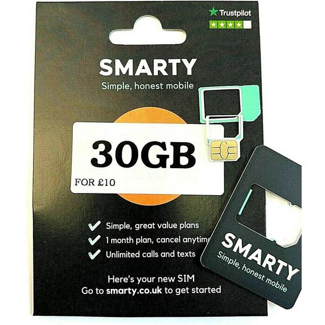£0.20p only latest offer smarty uk sim card +unlimited 5g 4g wifi