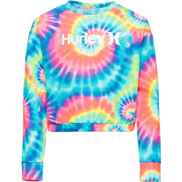 Hurley Flicka Hrlg slips dye crewneck tröja, flerfärgad, En Storlek