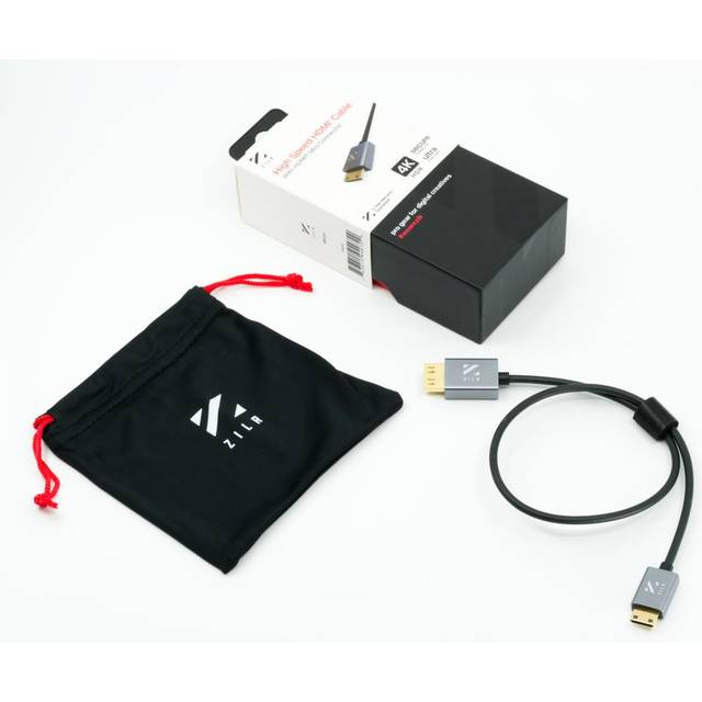 ZILR Hyper-Thin High-Speed Mini-HDMI to HDMI Cable with Ethernet (3.3')
