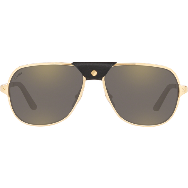 Santos de Cartier Pilot Sunglasses - Brown - One size