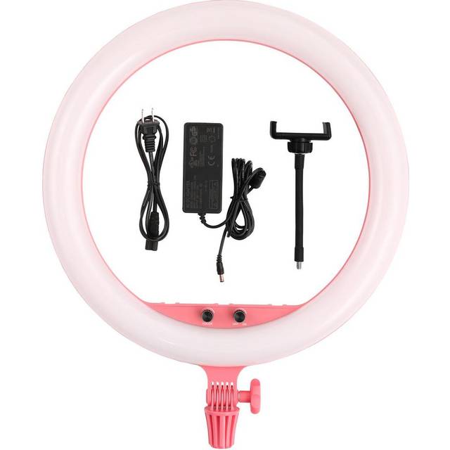 Godox LR150P LED Ring Light With Smartphone Holder - Pink