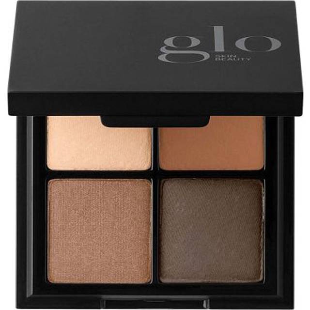 Glo Skin Beauty Eye Shadow Quad | Expertly Matched Shades for A Custom Eye Statement  (Warm Smokey)